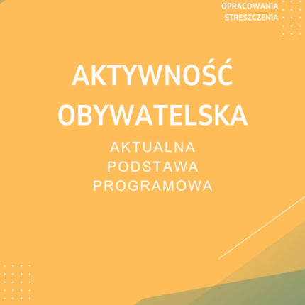 Aktywność obywatelska Sprawdzian Kartkówka