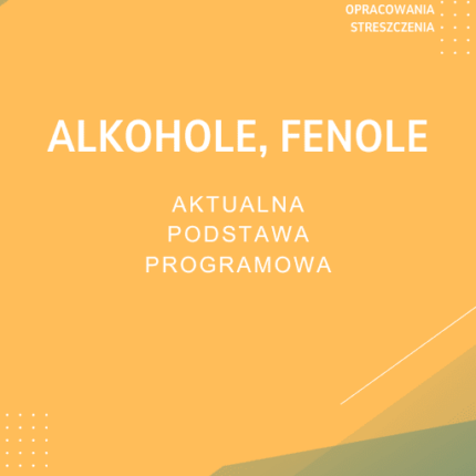 Alkohole, fenole Sprawdzian Kartkówka