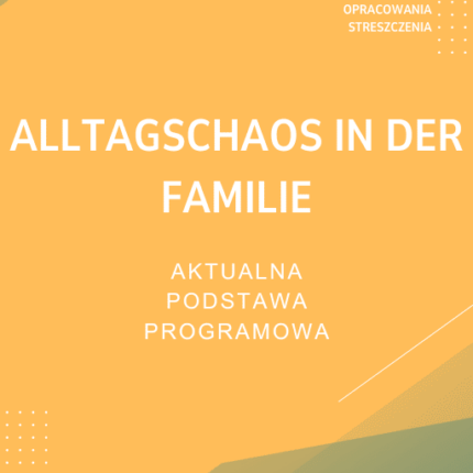 Alltagchaos in Der Familie Sprawdzian Kartkówka