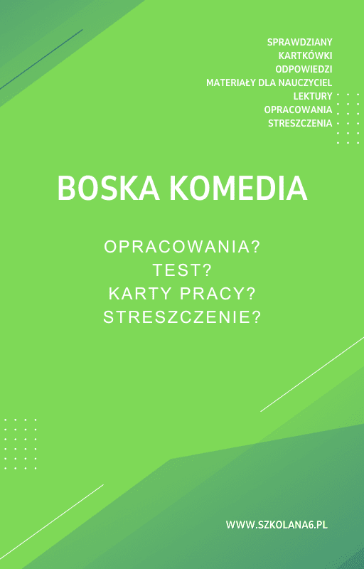 Boska-komedia.png Boska komedia Sprawdziany, Opracowanie, Notatki - obrazek 1