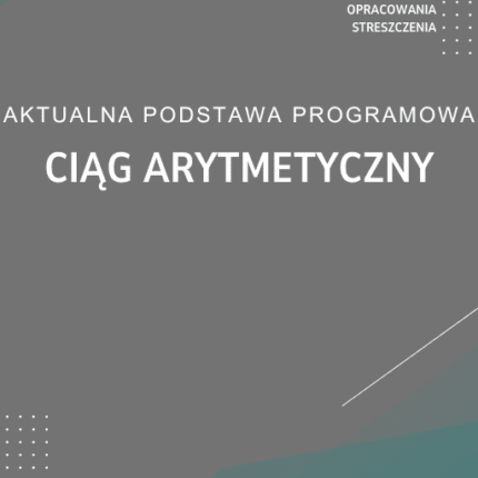 Ciąg arytmetyczny Sprawdzian Kartkówka