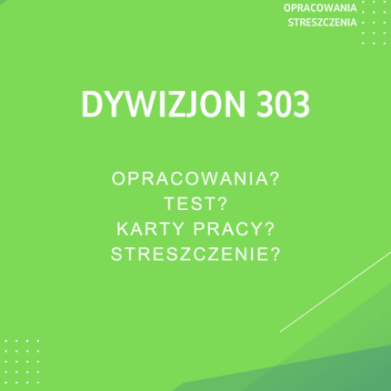 Dywizjon 303 Sprawdziany, Opracowanie, Notatki