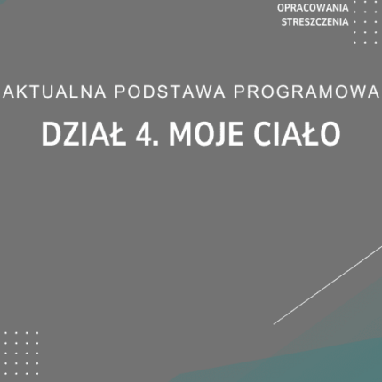 Dział 4. Moje ciało Sprawdzian Kartkówka