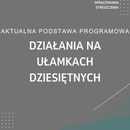 Działania na ułamkach dziesiętnych Sprawdzian Kartkówka