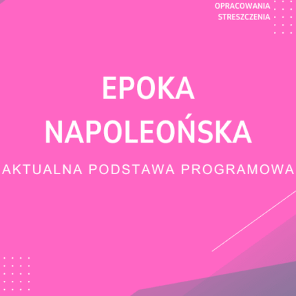 Epoka napoleońska Sprawdzian Kartkówka