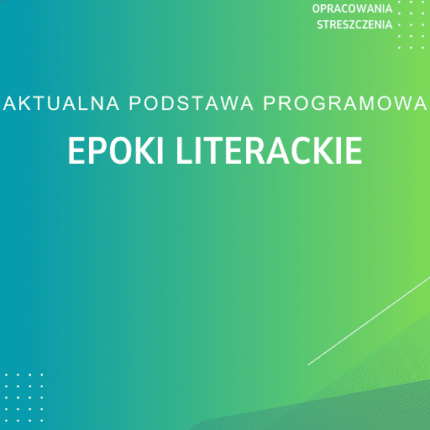 Epoki literackie Sprawdzian Kartkówka Notatki