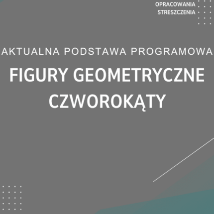 Figury geometryczne CZWOROKĄTY Sprawdzian Kartkówka