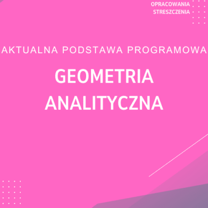 Geometria analityczna Sprawdzian Kartkówka
