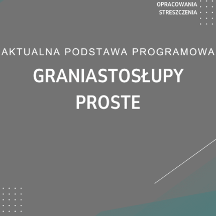 Graniastosłupy proste Sprawdzian Kartkówka