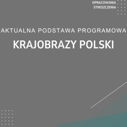 Krajobrazy Polski Sprawdzian Kartkówka