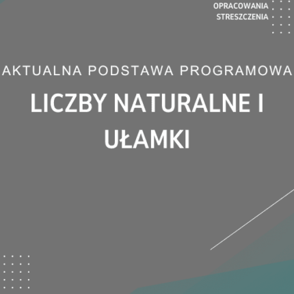 Liczby naturalne i ułamki Sprawdzian Kartkówka