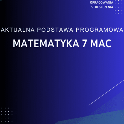 Matematyka 7 MAC Sprawdziany