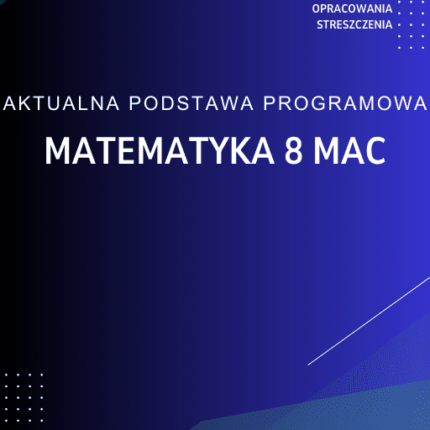 Matematyka 8 MAC Sprawdziany