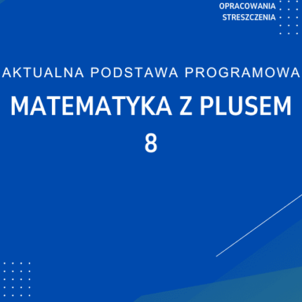 Matematyka z plusem 8 Sprawdziany
