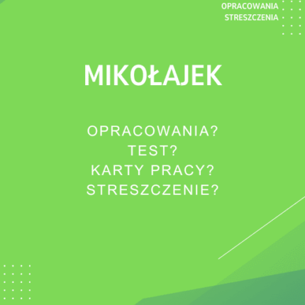 Mikołajek Sprawdziany, Opracowanie, Notatki