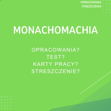 Monachomachia Sprawdziany, Opracowanie, Notatki