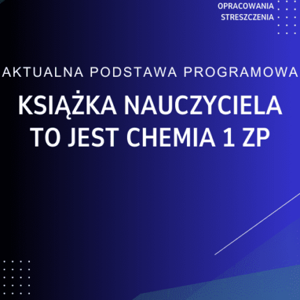 To jest chemia 1 Zakres Podstawowy Książka nauczyciela