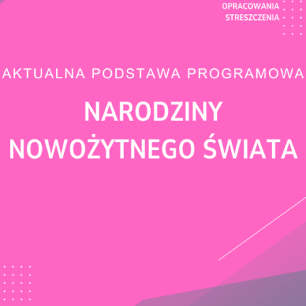 Narodziny nowożytnego świata Sprawdzian Kartkówka