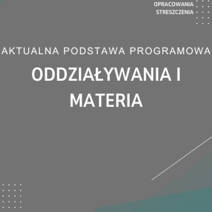 Oddziaływania i materia Sprawdzian Kartkówka