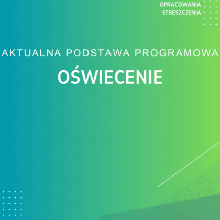 Oświecenie Sprawdzian Kartkówka Notatki