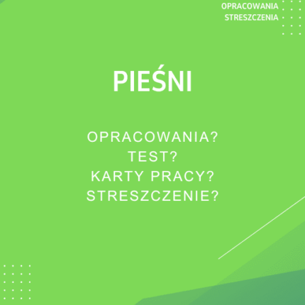 Pieśni Sprawdziany, Opracowanie, Notatki
