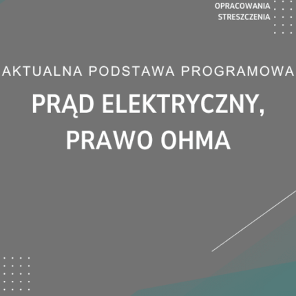 Prąd elektryczny, prawo Ohma Sprawdzian Kartkówka