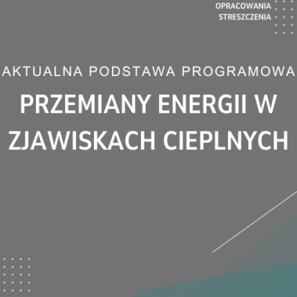 Przemiany energii w zjawiskach cieplnych Sprawdzian Kartkówka