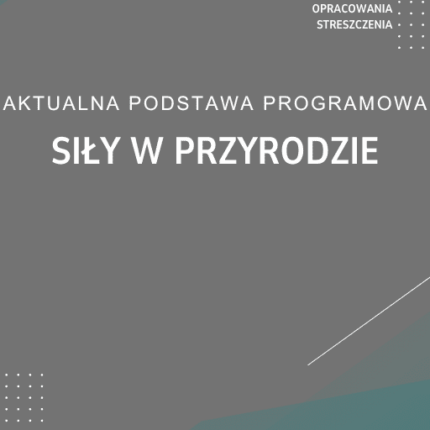 Siły w przyrodzie Sprawdzian Kartkówka