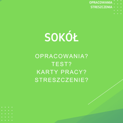 Sokół Sprawdziany, Opracowanie, Notatki