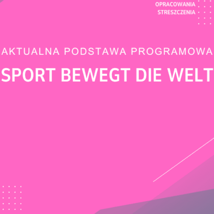 Sport bewegt die welt Sprawdzian Kartkówka