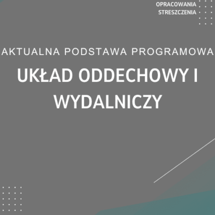 Układ oddechowy i wydalniczy Sprawdzian Kartkówka