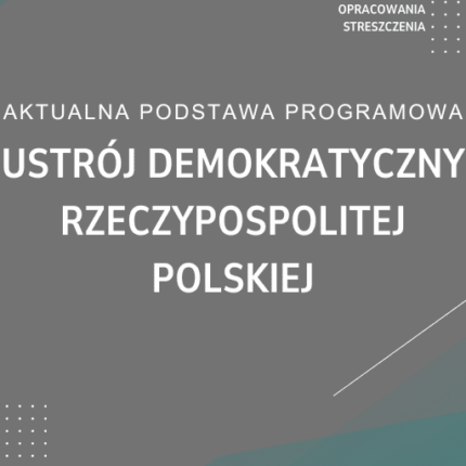 Ustrój demokratyczny Rzeczypospolitej Polskiej Sprawdzian Kartkówka