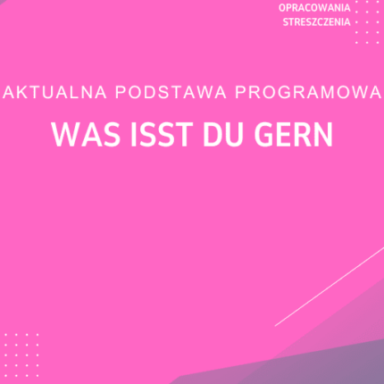 Was isst du gern Sprawdzian Kartkówka