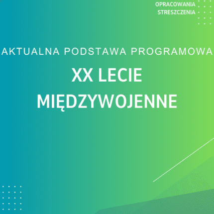 XX lecie międzywojenne Sprawdzian Kartkówka Notatki