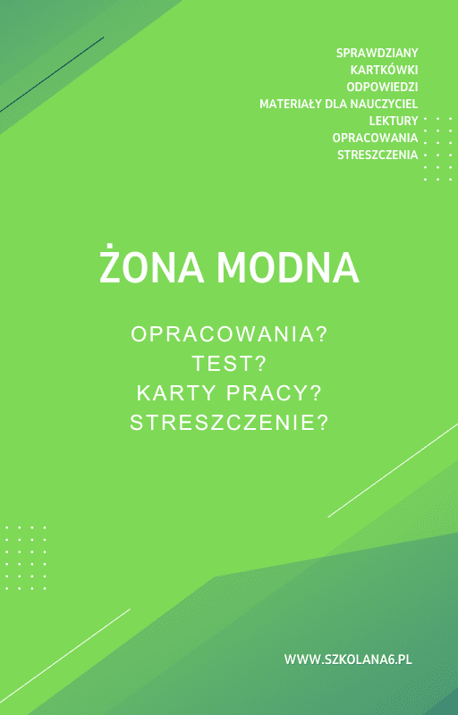 Zona-modna.png Żona modna Sprawdziany, Opracowanie, Notatki - obrazek 1
