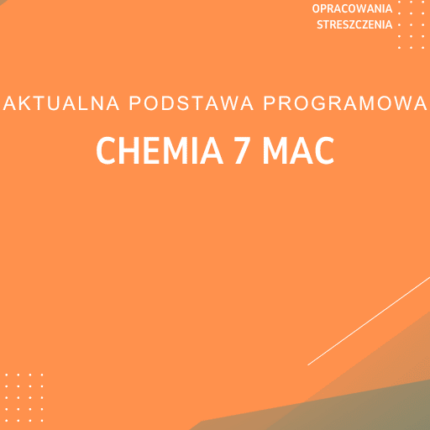 Chemia 7 MAC Sprawdziany
