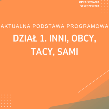 Dział 1. Inni, obcy, tacy, sami Sprawdzian Kartkówka