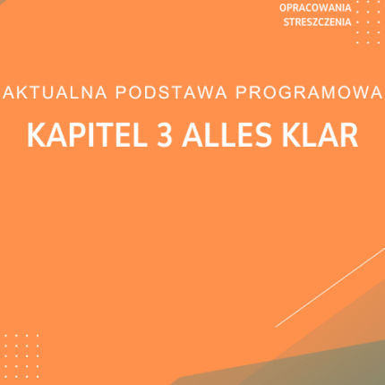 Kapitel 3 Alles klar Sprawdzian Kartkówka