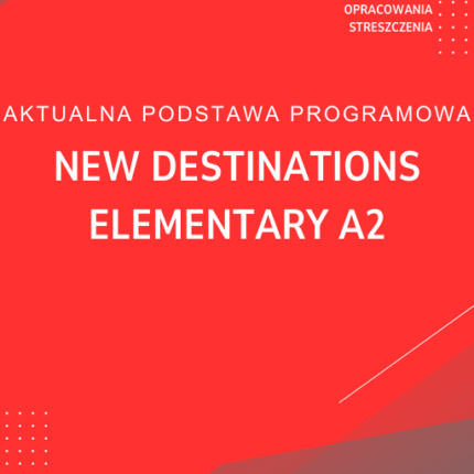 New Destinations Elementary A2 Sprawdziany