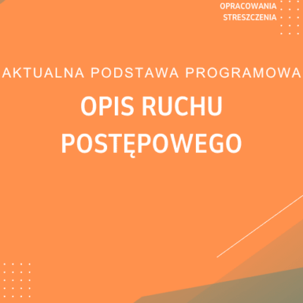 Opis ruchu postępowego Sprawdzian Kartkówka