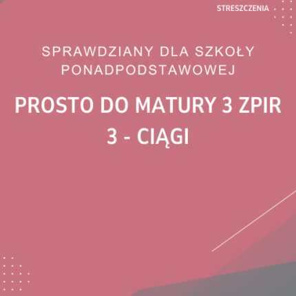 3. Ciągi SPRAWDZIAN ODPOWIEDZI Prosto do matury 3 Zakres podstawowy i rozszerzony