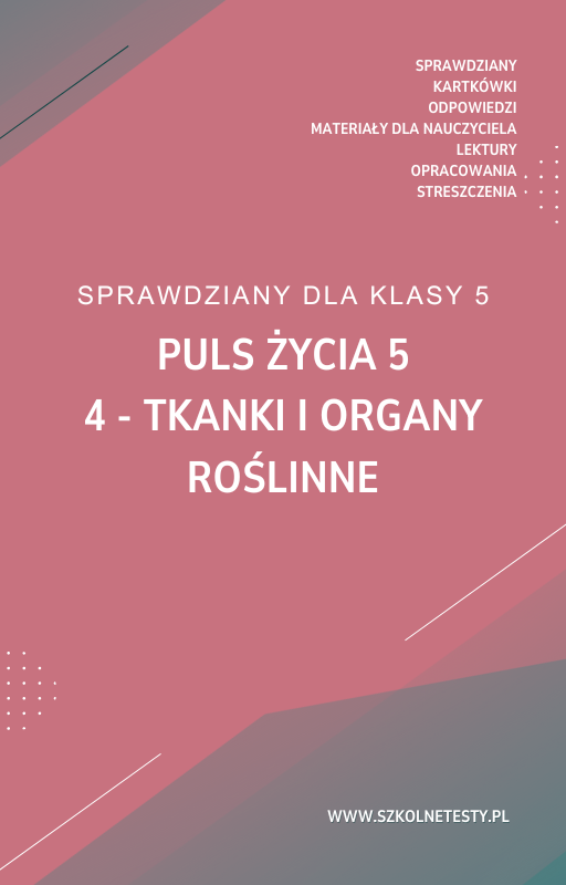 puls-zycia-5-rozdzial-4.png 4. Tkanki i organy roślinne SPRAWDZIAN ODPOWIEDZI Puls życia 5 - obrazek 1