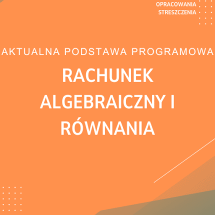 Rachunek algebraiczny i równania Sprawdzian Kartkówka