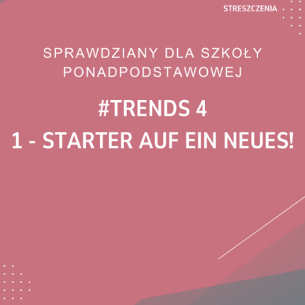 1. Starter auf ein Neues! SPRAWDZIAN ODPOWIEDZI #trends 4